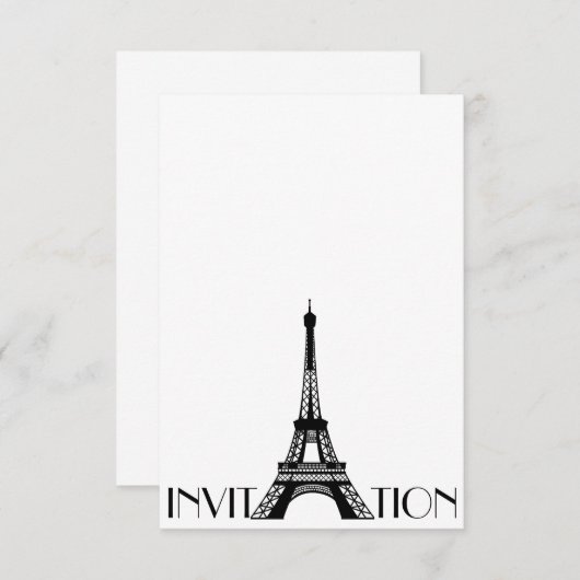 Invitation Paris (Devant / Derrière)