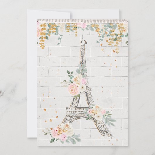 Invitation Paris 1er anniversaire (Dos)