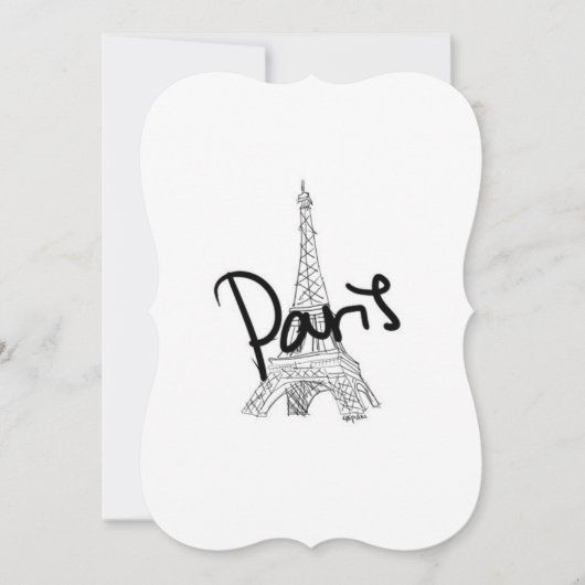 Invitation Paris 5x7 (Devant)