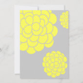 Invitation Paris aime les fleurs jaunes Mariage abordable (Dos)