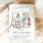 Invitation Paris Anniversaire Café Parisien Tea Party Anniver