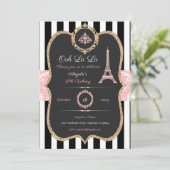 Invitation Paris, Anniversaire Paris, Enterrement (Debout devant)