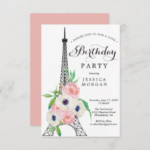 Invitation Paris Anniversaire Tour Eiffel