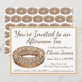 Invitation Paris Brest Pâtisserie Française Goûter Party (Devant / Derrière)