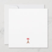 Invitation Paris Café Boulangerie Aquarelle Fête d'anniversai (Dos)