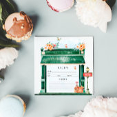 Invitation Paris Café Boulangerie Aquarelle Recette