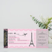 Invitation Paris, Carte d'invitation Thème Paris (Debout devant)