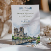 Invitation Paris Destination Sauvez la date Notre Dame