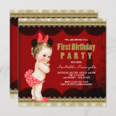 Invitation Paris fête d'anniversaire (Devant / Derrière)