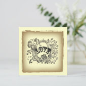 Invitation Paris fleurit tournois victorienne douche de nage (Debout devant)