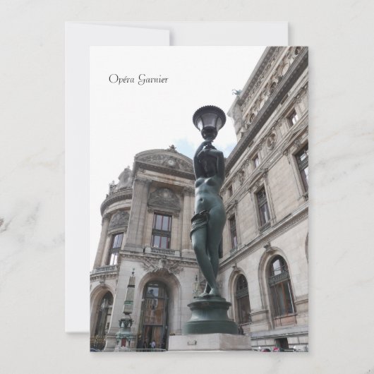 Invitation Paris. France. Palais Garnier (Devant)