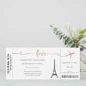 Invitation Paris, Invitation de la douche nuptiale (Debout devant)