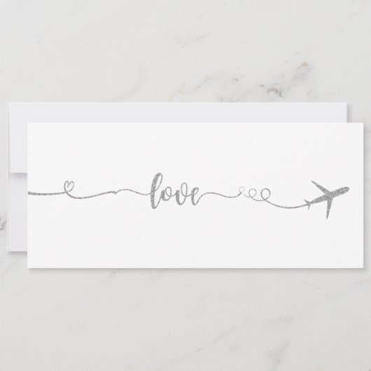 Invitation Paris, Invitation de la douche nuptiale (Dos)