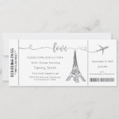 Invitation Paris, Invitation de la douche nuptiale (Devant)