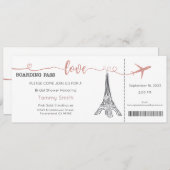 Invitation Paris, Invitation de la douche nuptiale (Devant / Derrière)