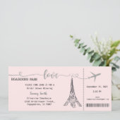 Invitation Paris, Invitation de la douche nuptiale (Debout devant)