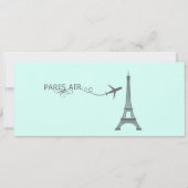 Invitation Paris, Invitation Thème Paris, Annivers (Dos)