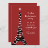 Invitation Paris Lights Bachelorette Party (Devant / Derrière)