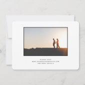 Invitation Paris Mariage Tour Eiffel Photo Enregistrer la dat (Dos)