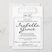 Invitation PARIS Noir & Blanc Thème SWEET SIXTEEN 16 FÊTE (Devant)