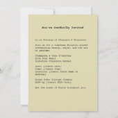 Invitation Paris Parfum et élégance (Dos)