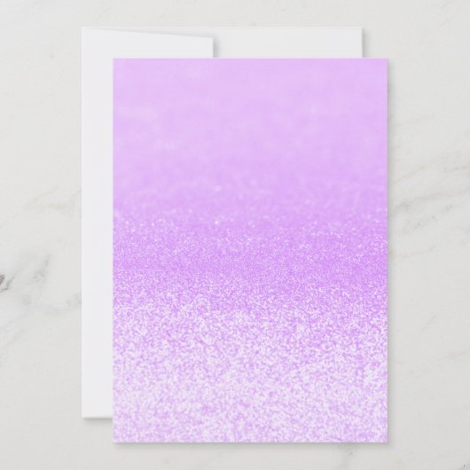 Invitation Paris Parties scintillant violette Lumière Sweet 1 (Dos)