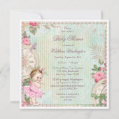 Invitation Paris Princesse dans le Baby shower chic Tutu (Dos)