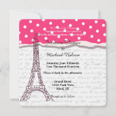 Invitation Paris Romance Mariage (Devant)