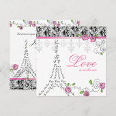 Invitation Paris Roses Roses Roses Roses Roses Roses Roses Ro (Devant / Derrière)