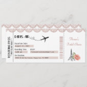 Invitation Paris, Soirée Thème Paris, Mariage, Béb (Devant / Derrière)