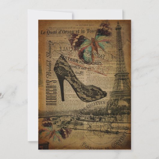 Invitation paris stilettos (Devant)