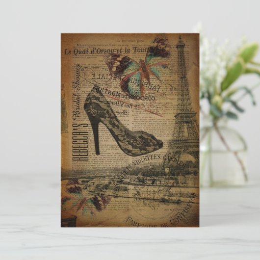 Invitation paris stilettos (Debout devant)