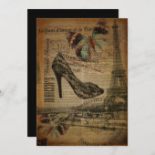 Invitation paris stilettos (Devant / Derrière)