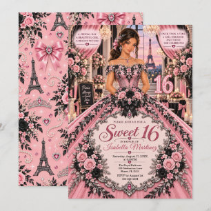 Invitation Paris Sweet 16 Élégance