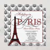 Invitation Paris Sweet sixteen (Devant / Derrière)