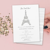 Invitation Paris Thème Elle A Dit Oui Fête des mariées Eiffel
