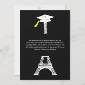 Invitation Paris Tour Eiffel Fête de Remise des Diplômes Arc- (Dos)