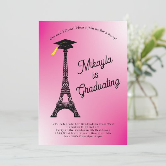 Invitation Paris Tour Eiffel - Paris Tour Eiffel (Debout devant)