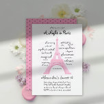 Invitation Paris Tour Eiffel rose Mot Cloud Chic Sweet 16<br><div class="desc">Découvrez une invitation Paris Sweet 16 chic et sucrée pour une fille qui aime les mots et la Ville Lumière ! Le design présente une tour Eiffel stylisée en rose vif, dans un nuage de mots qui décrivent Paris : glamour, chic, élégant, cosmopolite, sophistiqué et bien plus encore. Parfait pour...</div>