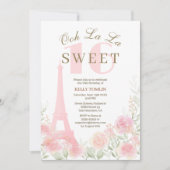 Invitation Paris, Tour Eiffel Sweet 16 Anniversaire Invitatio (Devant)