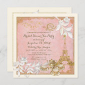 Invitation Paris Versailles Palace Tea Party Fête des mariées (Devant / Derrière)