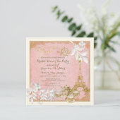 Invitation Paris Versailles Palace Tea Party Fête des mariées (Debout devant)