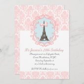 Invitation Paris Vintage (Devant / Derrière)