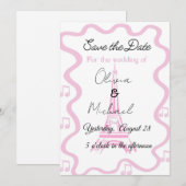 Invitation Parisian style with the tower wedding (Devant / Derrière)
