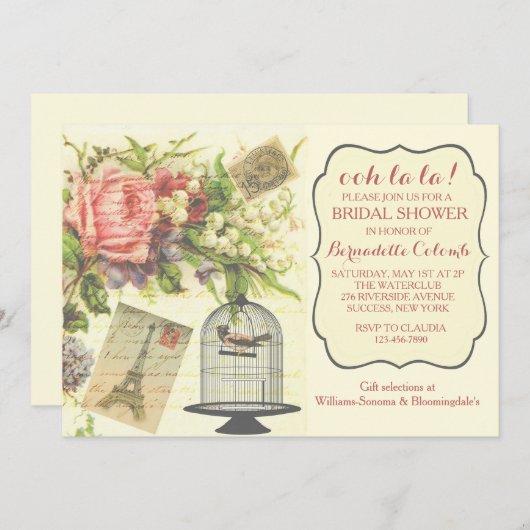 Invitation parisienne (Devant / Derrière)