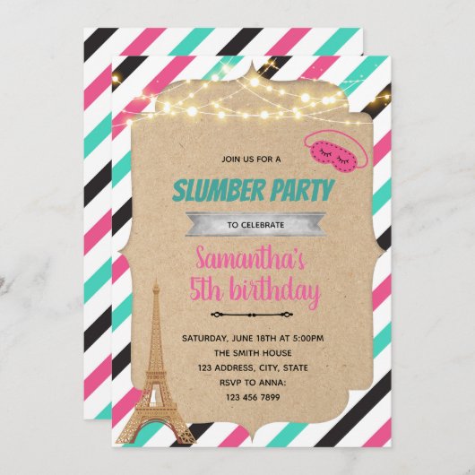 Invitation parisienne (Devant / Derrière)