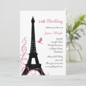 Invitation parisienne 21e anniversaire (blanc) (Debout devant)