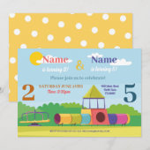 Invitation Park Anniversaire de enfant Girls Boys N'importe q (Devant / Derrière)