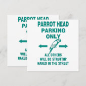 Invitation Parking uniquement (Devant / Derrière)