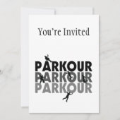 Invitation Parkour Free Running (Devant)